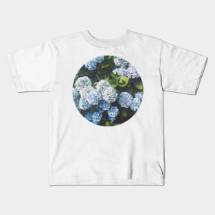 Blue Hydrangea Kids T-Shirt